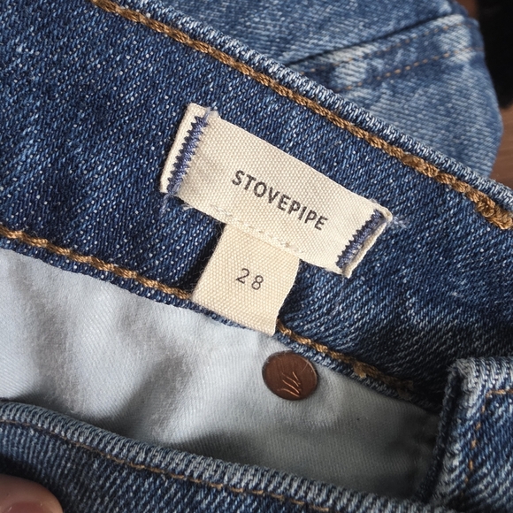 Madewell Stovepipe Straight Denim Jean Sz 28 - Picture 5 of 6